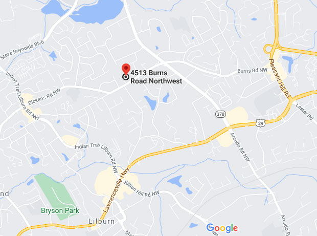 Map Location of Lilburn Oaks Baptist Church